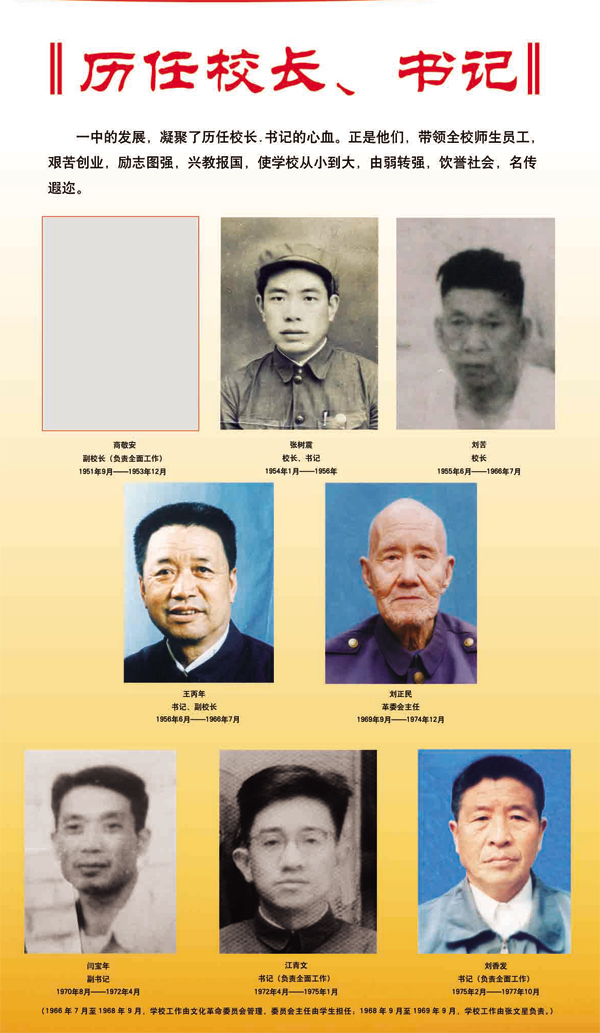歷任校長、書記